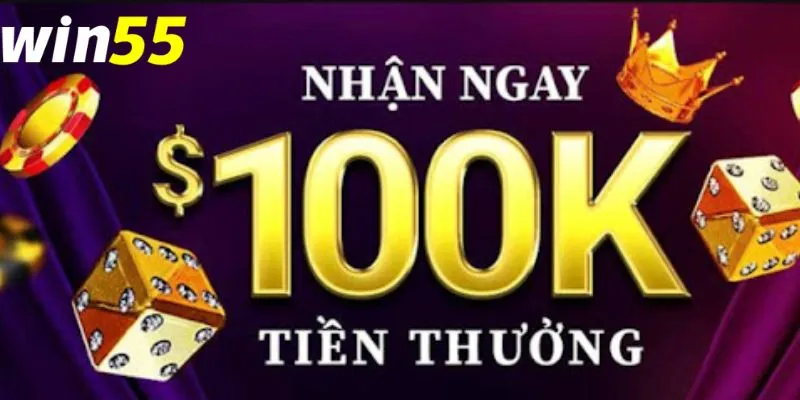 Người chơi sẽ nhận ngay 100k miễn phí ngay sau khi đăng ký